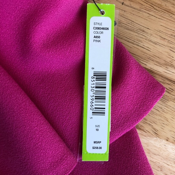 NWT Alice+Olivia Pink Peplum Pencil Skirt - Picture 7 of 10